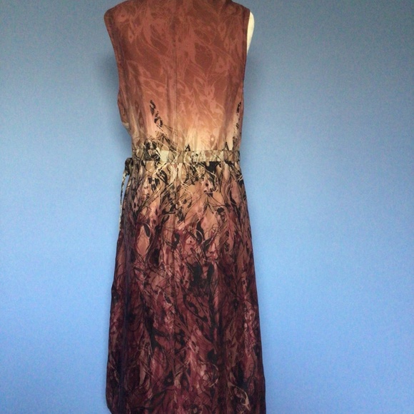 Coldwater Creek V- Neck Sleeveless Ombré Dress Size 8 Petite - Picture 3 of 6